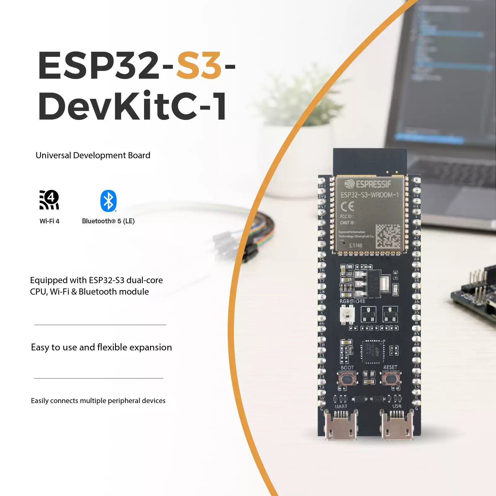 Espressif ESP32-S3-DevKitC-1 D - Esp32 S3 Devkitc 1 评论和价格
