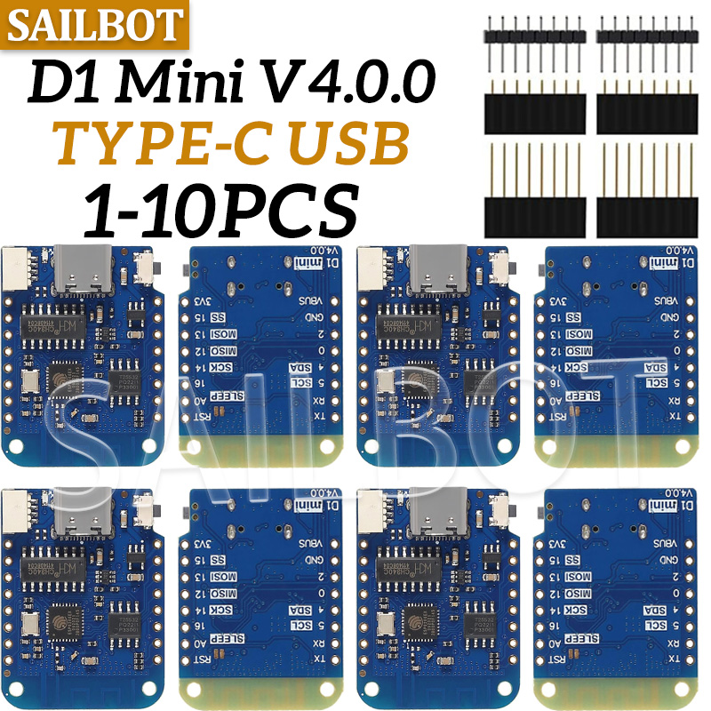 1-10PCS WeMos D1 Mini ESP8266  - Wemos D1 Mini 评论和价格