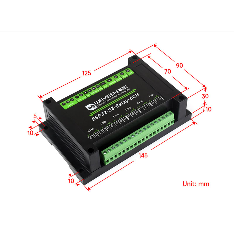 ESP32-S3 Relay Board 6-Channel - Waveshare Esp32 评论和价格