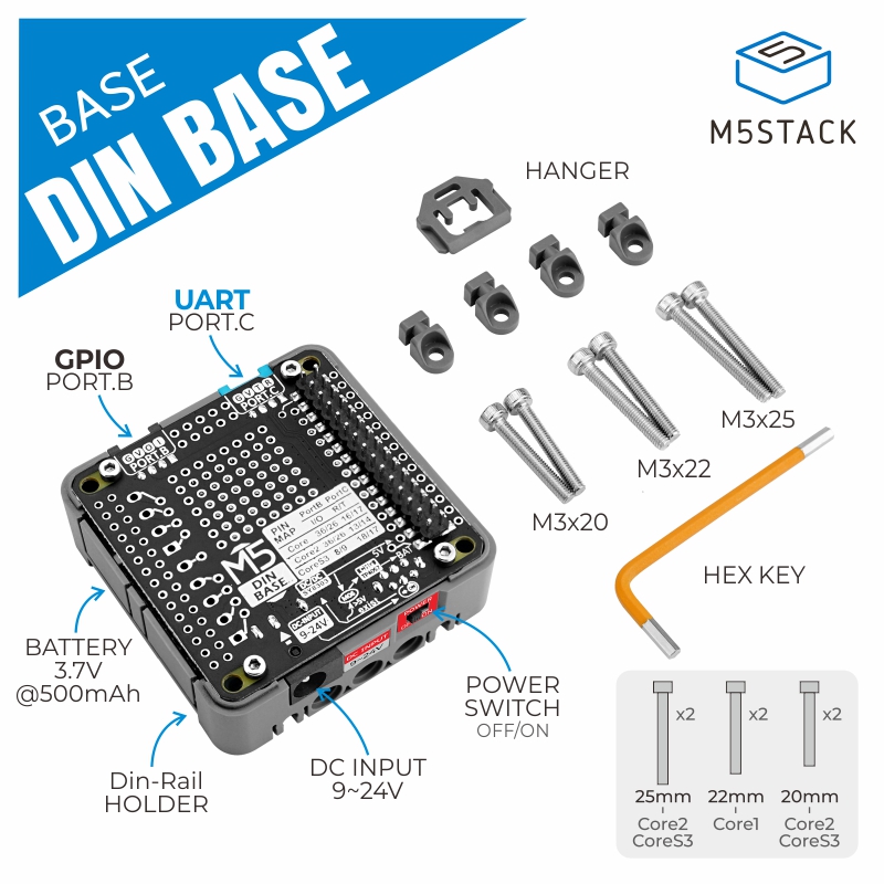 M5Stack Official Din Base with - M5Stack Core2 评论和价格