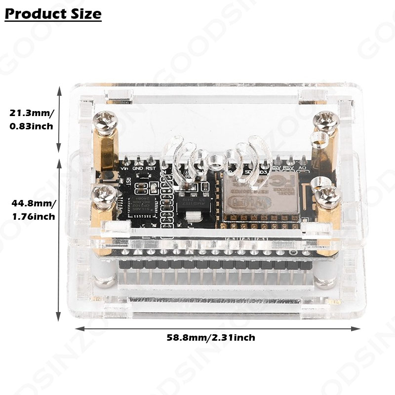 Acrylic Case kit for ESP32 Nod - Nodemcuv2 评论和价格