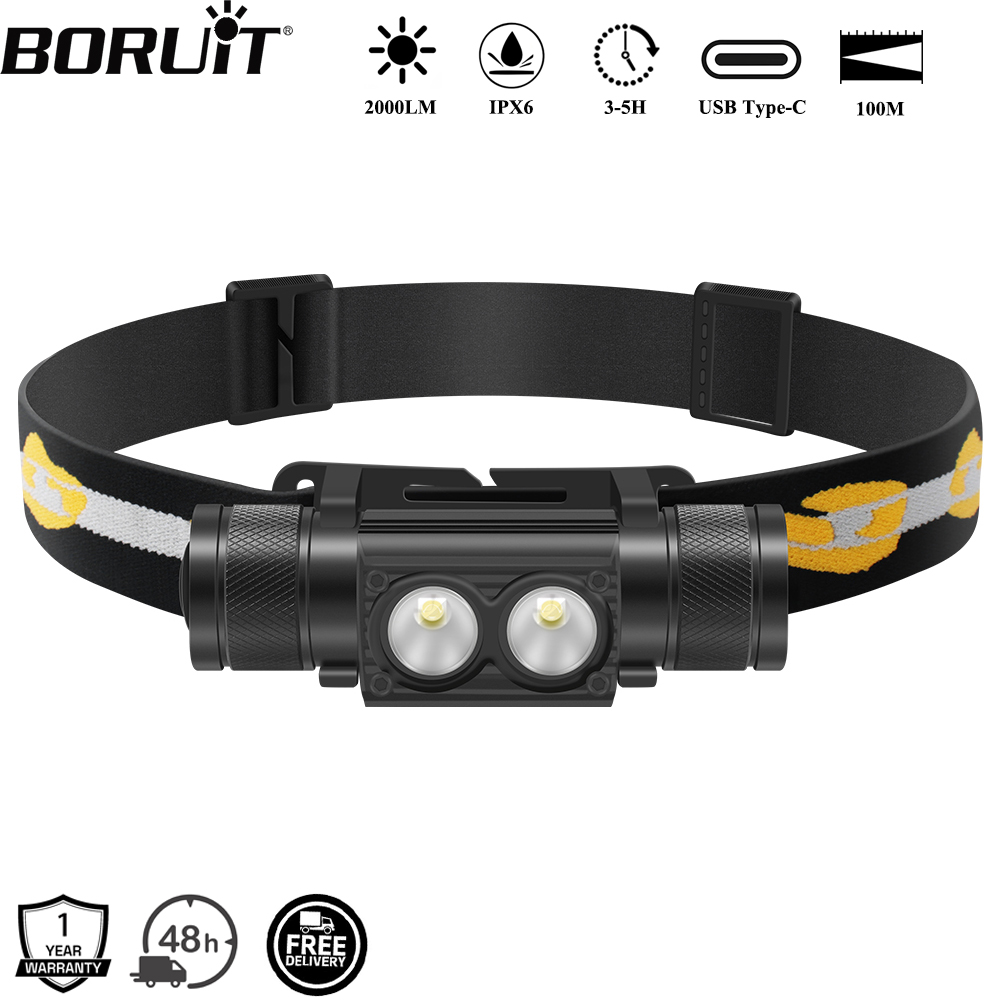 BORUiT D25 Dual LED Headlamp 2 - Lolin D32 评论和价格