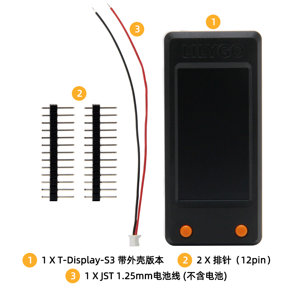 LILYGO T-Display-S3 1.9-Inch L - Lolin S3 评论和价格
